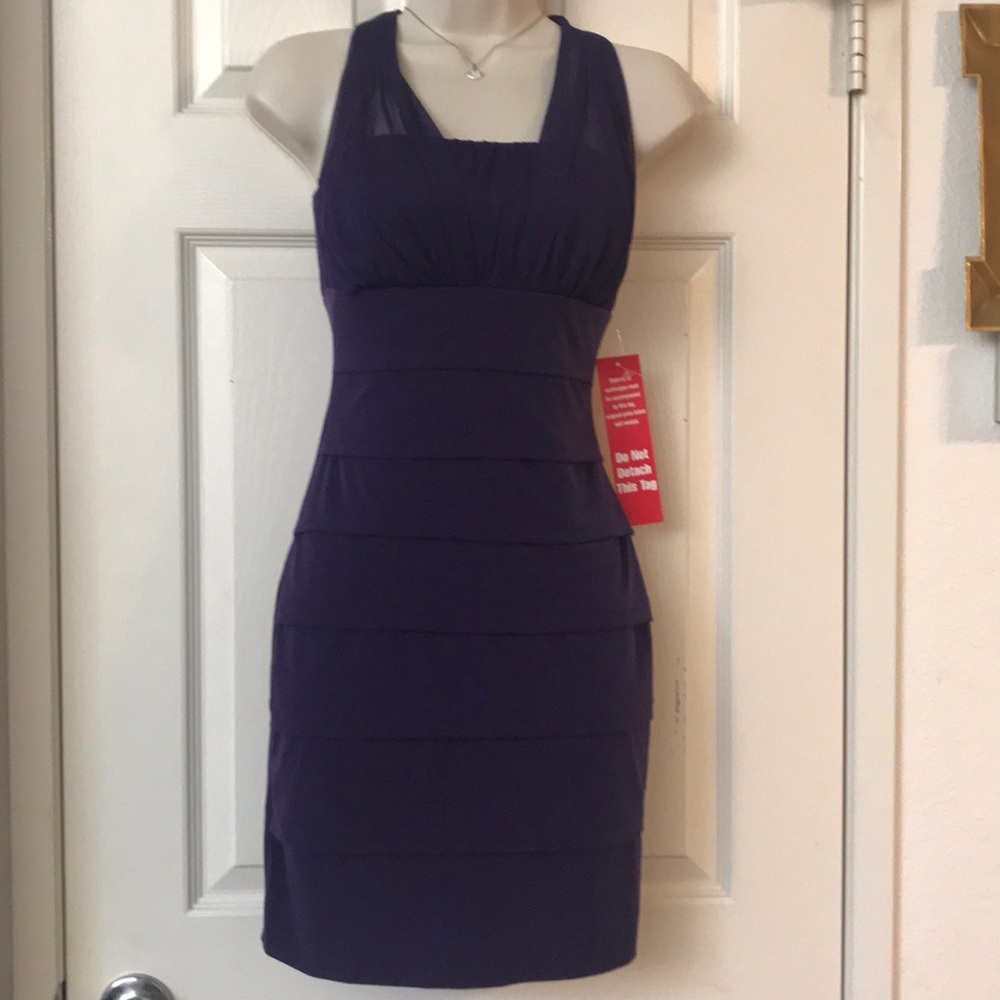 👗Sweet Storm Purple Fitting Dress👗